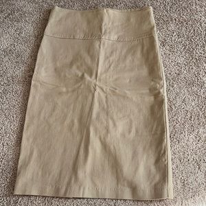 Women’s tan pencil skirt